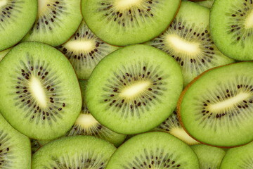Kiwi slices as background