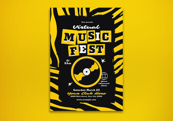 Virtual Music Fest Flyer Layout