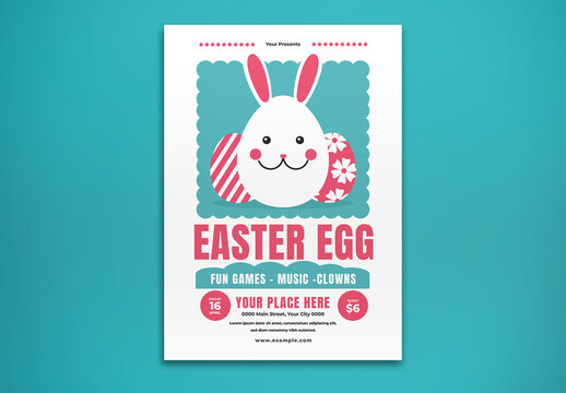 Easter Egg Flyer Layout