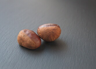 Chestnut, sweet chesnut  - castanea sativa, Spanish Chestnut, edible nut