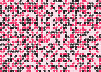 Fototapeta premium Abstract Geometric Pattern generative computational art illustration