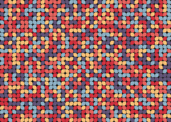 Fototapeta premium Abstract Geometric Pattern generative computational art illustration