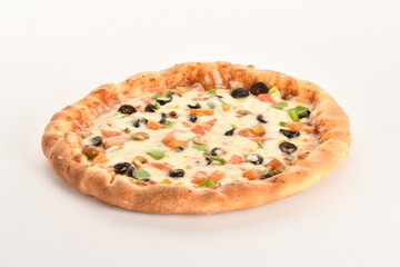 Pizza , isolated on white background.