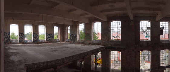 Fototapeta na wymiar Abandoned Factory Uniontex in Łódź