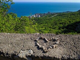 view of the mountains