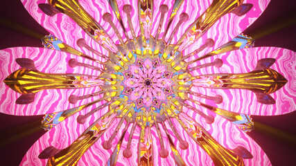 Mandala symmetrical colorful background for hypnotic ethnic fantasy multicolor kaleidoscope wallpaper chakra meditation fractal pattern yoga art design for trance hypnotic shamanic oriental retreat