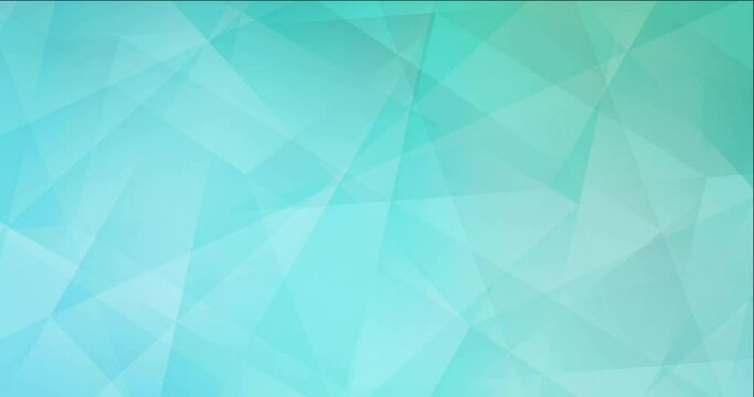 4K looping light green polygonal abstract animation. High-quality clip in twirl style with gradient. Clip for mobile apps. 4096 x 2160, 30 fps. Codec Photo JPEG.