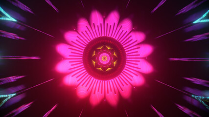 Mandala symmetrical colorful background for hypnotic ethnic fantasy multicolor kaleidoscope wallpaper chakra meditation fractal pattern yoga art design for trance hypnotic shamanic oriental retreat