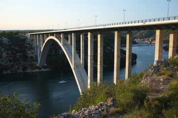 Fototapeta na wymiar view of Krka river. Croatia