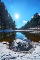 Seelandschaft im Winter