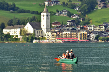 Sankt Wolfgang am Wolfgangsee, Bezirk Gmunden, Salzkammergut, Oberösterreich, Österreich, Europa...