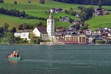 Sankt Wolfgang am Wolfgangsee, Bezirk Gmunden, Salzkammergut, Oberösterreich, Österreich, Europa...