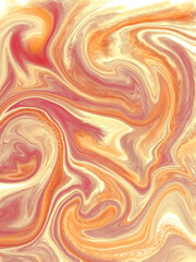 Digital illustration of swirls of liquid marble paper textured background