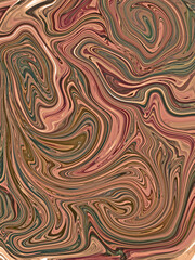 Digital illustration of swirls of liquid marble paper textured background