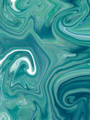 Digital illustration of swirls of liquid marble paper textured background