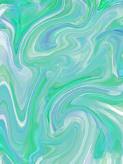 Digital drawing of decorative swirls of liquid marble paper texture mimicking stone 
