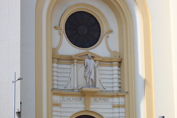 architectural detail of church