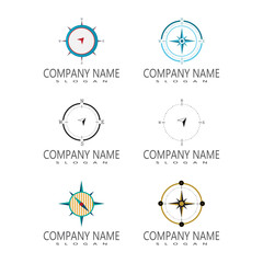 Compass Logo Template vector icon illustration design