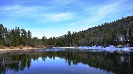 Jenks Lake in the San Bernardino Forest in Winter