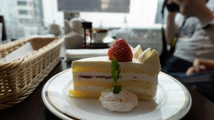 cake with chocolate