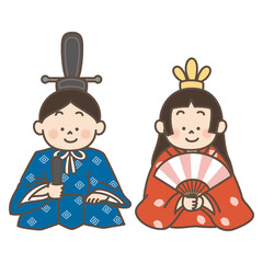 ひなまつり　かわいいイラスト