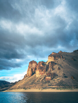 Leslie Gulch Landscape with Clouds