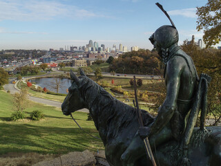 View of downtown Kansas City from the Scout