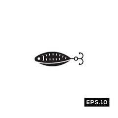 Fishing Icon Vector. Fishing Symbol vector