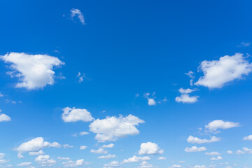 Beautiful blue sky and clouds with daylight natural background.