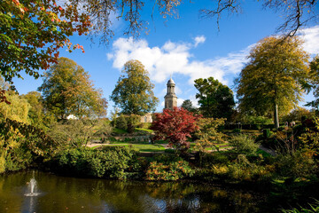 large ornate public gardens, UK