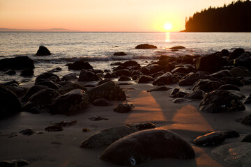 sunset at China Beach, Juan de Fuca Provincial Park, BC