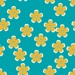 seamless flower graphics for pattern background wallpaper backdrop vector illustration