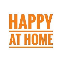 ''Happy at home'' Lettering
