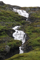 waterfall in the mountains