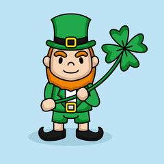 Cute St. Patrick's Day mascot design