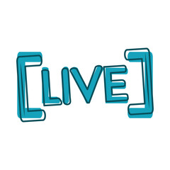 live social network user interface blue design