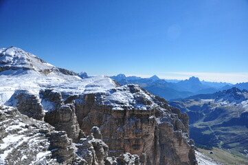 snow covered mountains