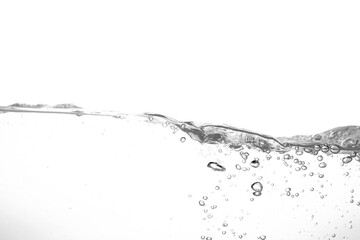 Clear water waves. Clear Water wave isolated on white background.