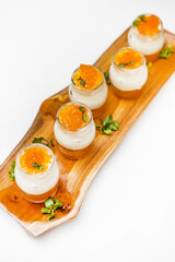 フルーツババロアゼリー　Cute orange bavarois jelly photo 