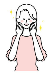 きれいな肌になった女性