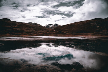 A lagoon in the middle of the hills.
These are landscapes to enjoy life and contemplate this landscape a few hours from Lima.