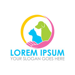 pet care vector , pet shop logo