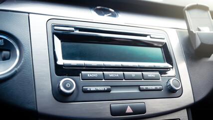 close up of a car dashboard