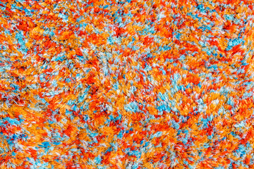 Multicolored handmade. Colored woven texture, rustic style. Colorful background. Ethnic carpets closeup.