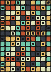 Abstract Geometric Pattern generative computational art illustration