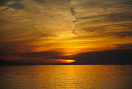 Sunset on the island of Crete © Stas