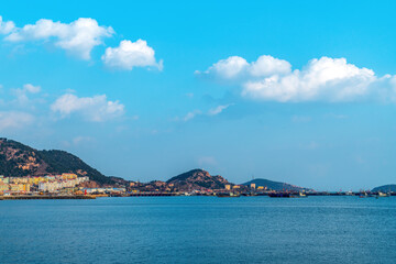 Coastline landscape of Laoshan District, Qingdao
