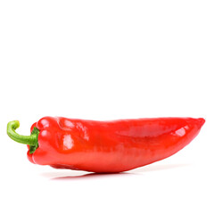 Fresh red pepper on white background