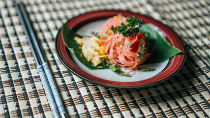 Thai spaghetti with egg