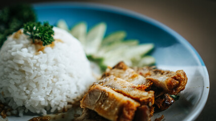 rice with pork